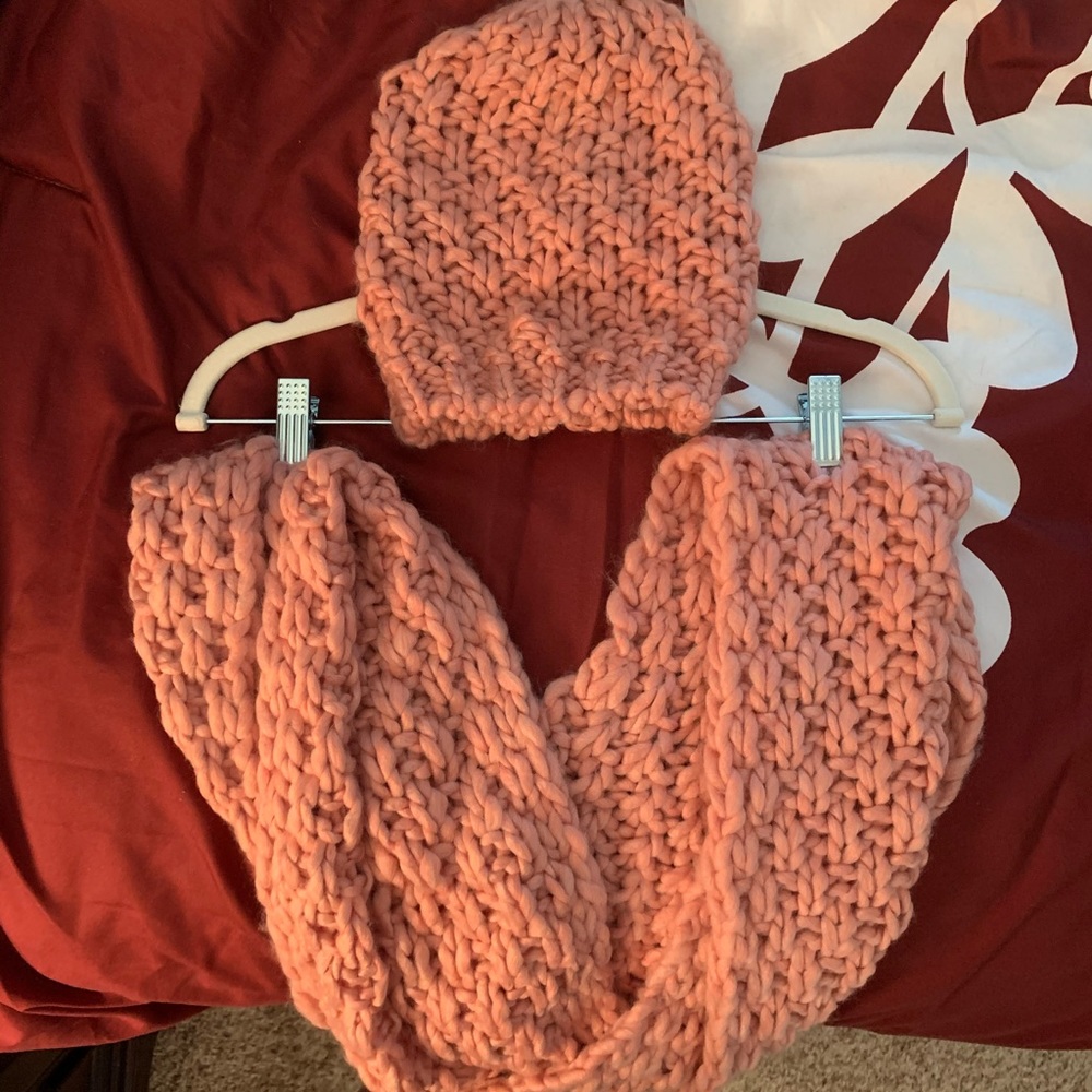 Infinity Scarf with Matching Cap